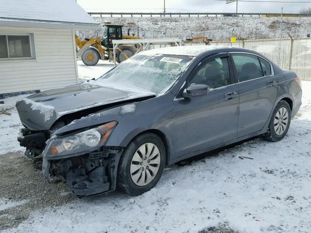 1HGCP25389A098341 - 2009 HONDA ACCORD LX GRAY photo 2