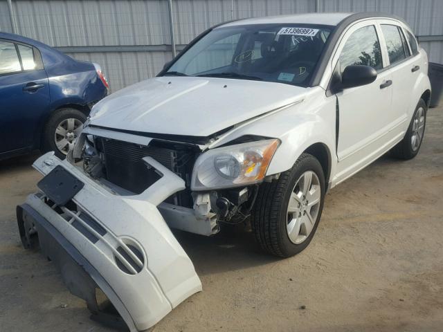 1B3HB48BX7D349293 - 2007 DODGE CALIBER SX WHITE photo 2