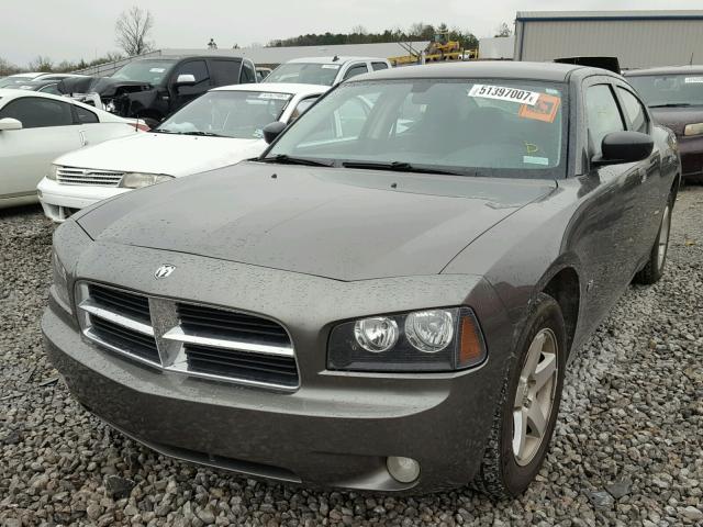 2B3KA33V09H555216 - 2009 DODGE CHARGER SX GRAY photo 2