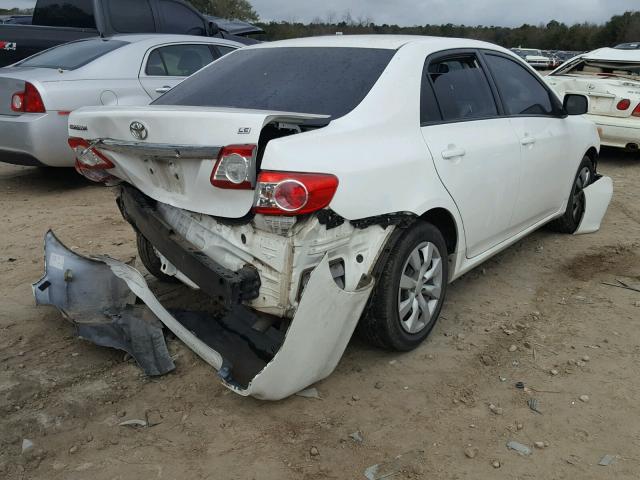 5YFBU4EE0CP036547 - 2012 TOYOTA COROLLA BA WHITE photo 4