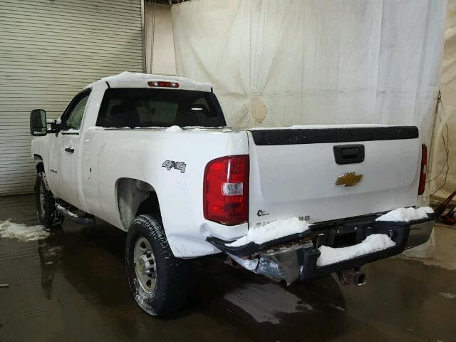 1GC3KVBG5AF130935 - 2010 CHEVROLET SILVERADO WHITE photo 3