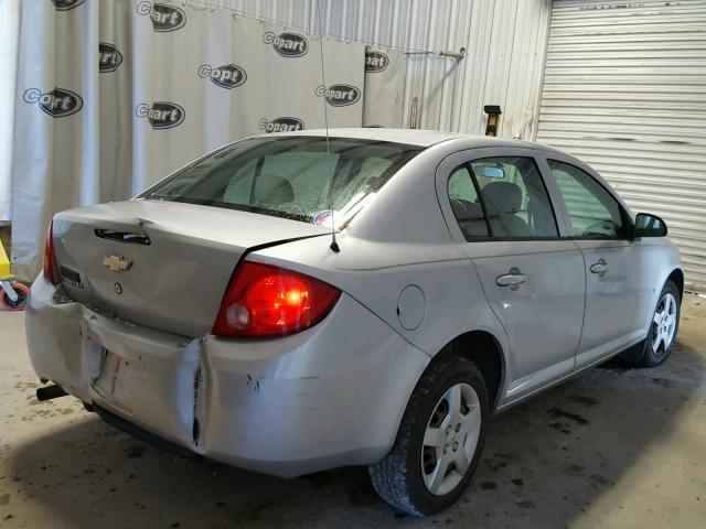 1G1AL58F487208556 - 2008 CHEVROLET COBALT LT SILVER photo 4