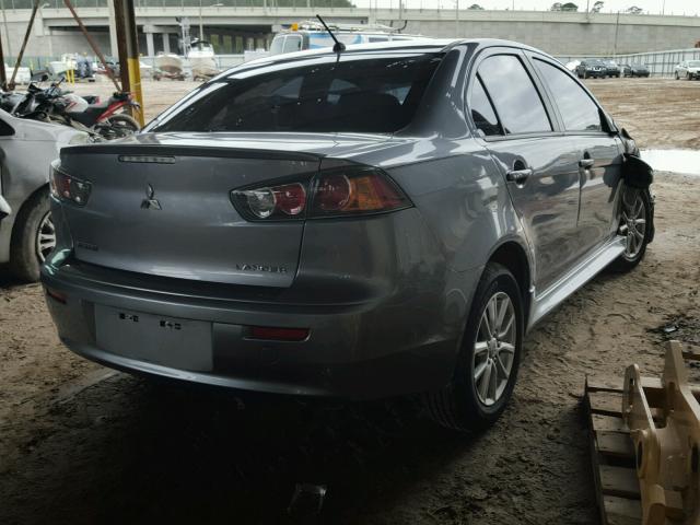 JA32U2FU4FU025129 - 2015 MITSUBISHI LANCER ES GRAY photo 4