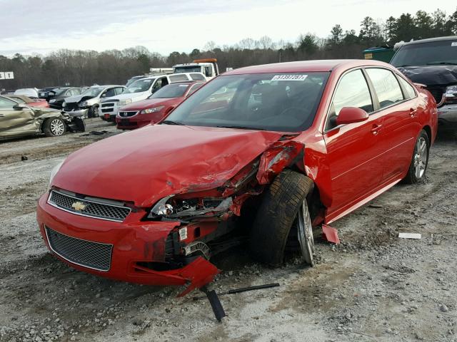 2G1WB5E32D1184204 - 2013 CHEVROLET IMPALA LT RED photo 2