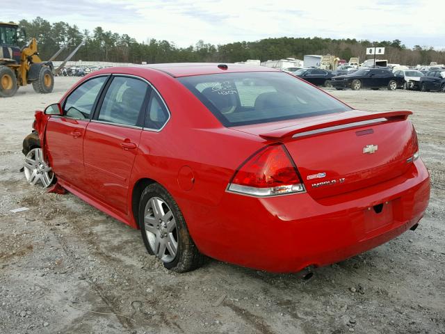 2G1WB5E32D1184204 - 2013 CHEVROLET IMPALA LT RED photo 3