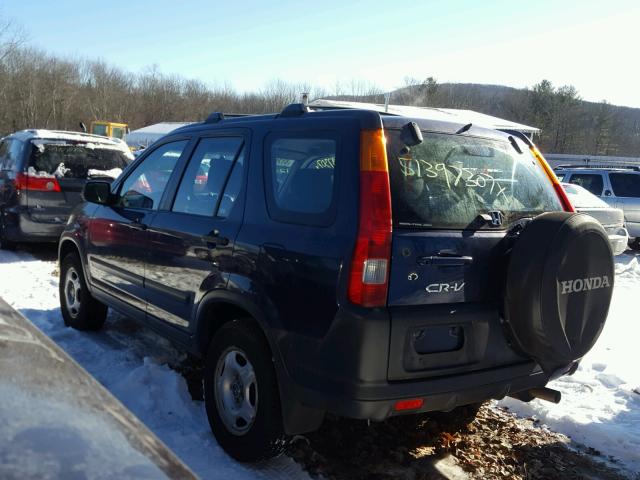 SHSRD78483U140565 - 2003 HONDA CR-V LX BLUE photo 3