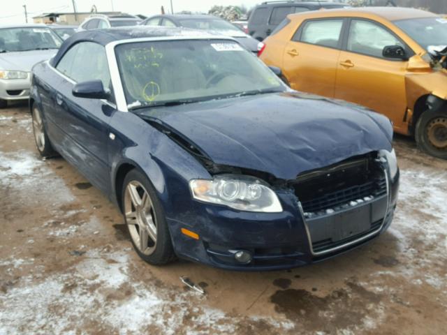 WAUDF48HX7K022309 - 2007 AUDI A4 2.0T CA BLUE photo 1