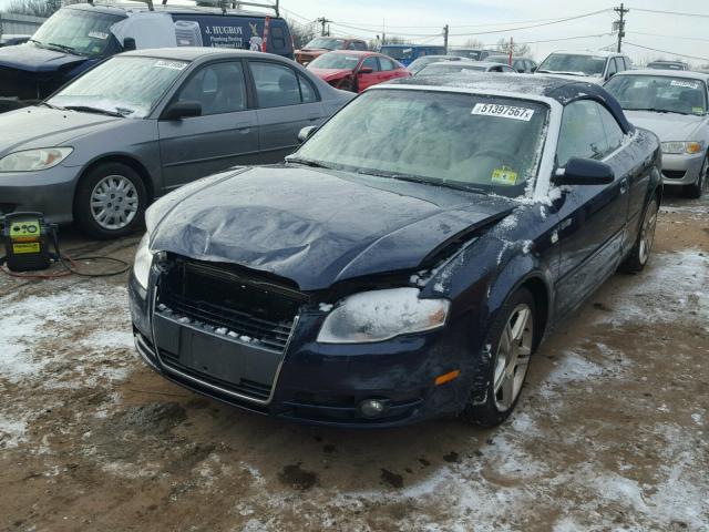 WAUDF48HX7K022309 - 2007 AUDI A4 2.0T CA BLUE photo 2