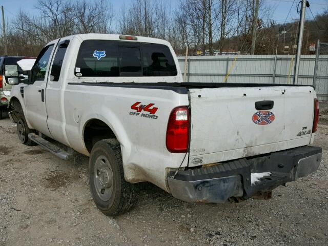 1FTSX21548ED59862 - 2008 FORD F250 SUPER WHITE photo 3