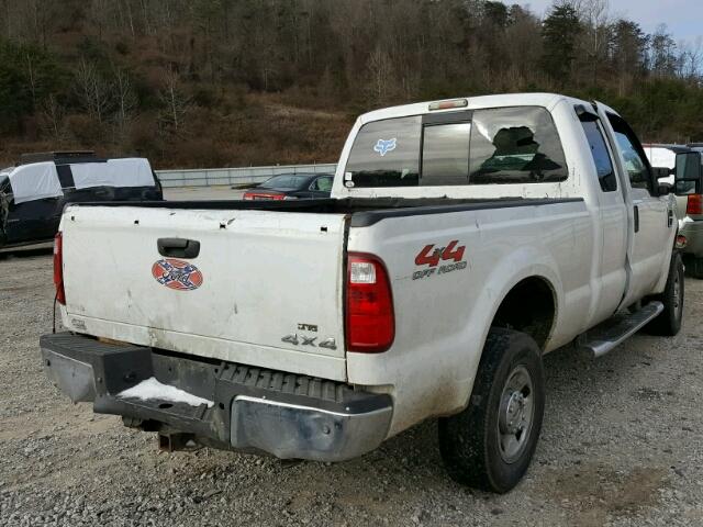 1FTSX21548ED59862 - 2008 FORD F250 SUPER WHITE photo 4