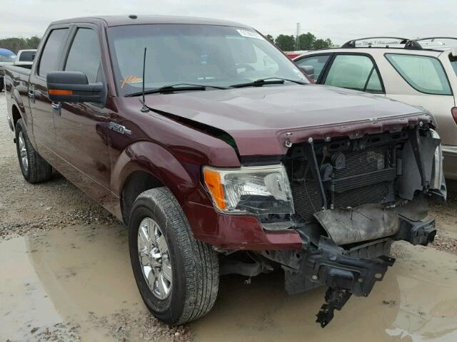 1FTEW1C89AKA49036 - 2010 FORD F150 SUPER MAROON photo 1