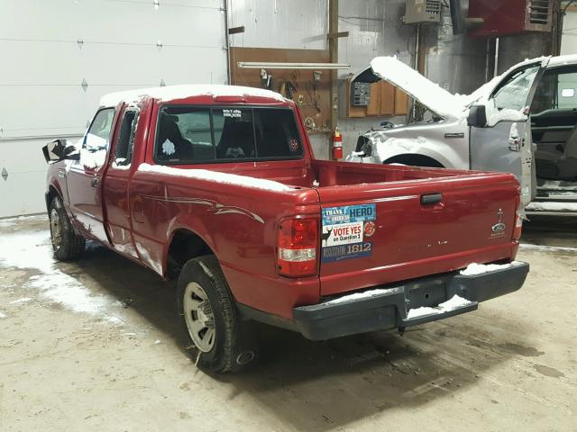 1FTYR44U86PA20929 - 2006 FORD RANGER SUP RED photo 3