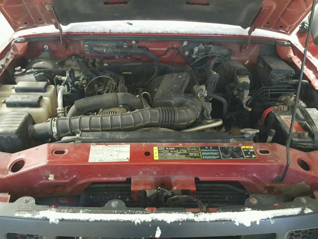 1FTYR44U86PA20929 - 2006 FORD RANGER SUP RED photo 7