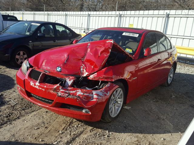 WBAVA33527PV66154 - 2007 BMW 328 I RED photo 2