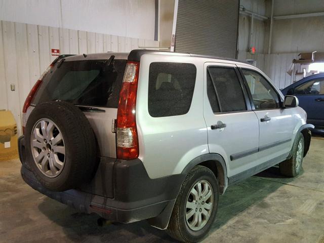 JHLRD78866C011285 - 2006 HONDA CR-V EX SILVER photo 4