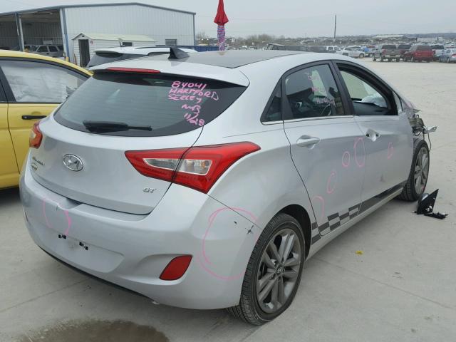 KMHD35LH5GU280598 - 2016 HYUNDAI ELANTRA GT GRAY photo 4