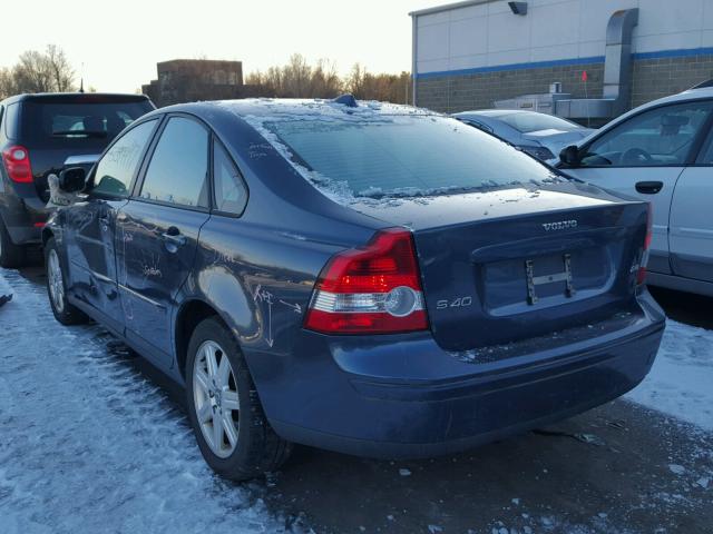 YV1MS382472252281 - 2007 VOLVO S40 2.4I BLUE photo 3