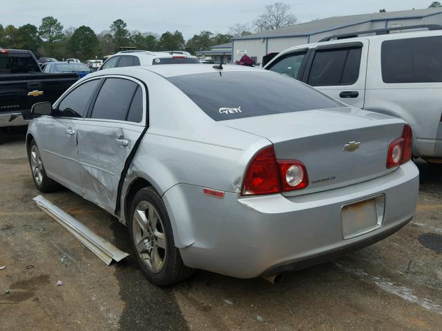 1G1ZC5EB9AF149701 - 2010 CHEVROLET MALIBU 1LT SILVER photo 3