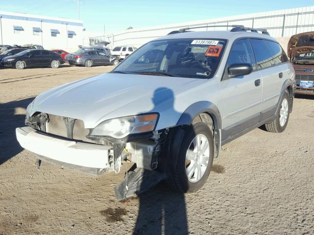 4S4BP61C857371496 - 2005 SUBARU LEGACY OUT SILVER photo 2