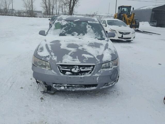 5NPET46FX8H319582 - 2008 HYUNDAI SONATA GLS GRAY photo 9