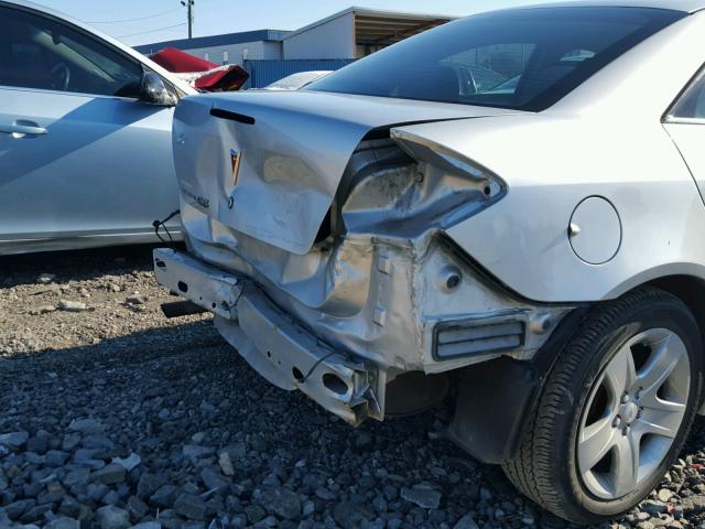 1G2ZJ57B294251301 - 2009 PONTIAC G6 SILVER photo 9