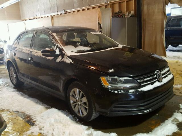 3VWD17AJ8FM232041 - 2015 VOLKSWAGEN JETTA SE BLACK photo 1