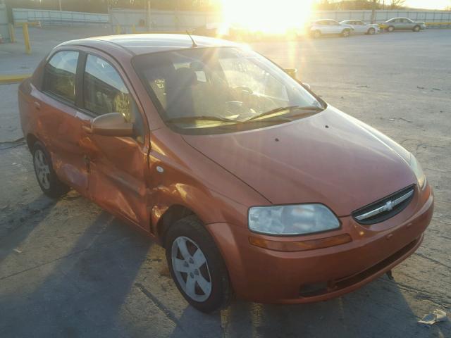 KL1TD56636B595487 - 2006 CHEVROLET AVEO BASE ORANGE photo 1