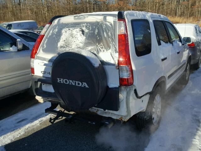 SHSRD78825U323806 - 2005 HONDA CR-V EX WHITE photo 4