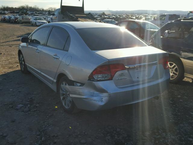 2HGFA16849H545624 - 2009 HONDA CIVIC EX SILVER photo 3