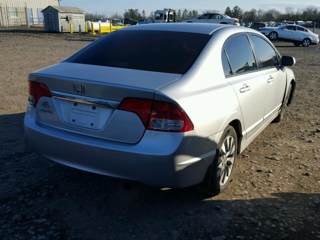2HGFA16849H545624 - 2009 HONDA CIVIC EX ვერცხლისფერი ფოტო 4