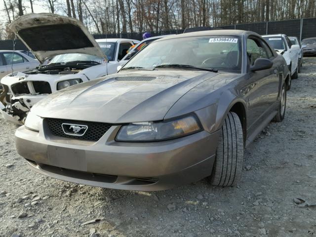 1FAFP40471F254776 - 2001 FORD MUSTANG GRAY photo 2