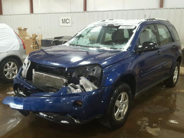 2CNDL13F886065496 - 2008 CHEVROLET EQUINOX LS BLUE photo 2