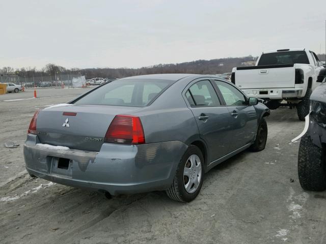 4A3AB36F58E024205 - 2008 MITSUBISHI GALANT ES GRAY photo 4