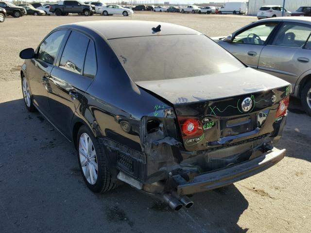 3VWRA7AJ4AM155943 - 2010 VOLKSWAGEN JETTA WOLF BLACK photo 3