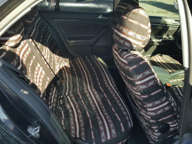 3VWRA7AJ4AM155943 - 2010 VOLKSWAGEN JETTA WOLF BLACK photo 6