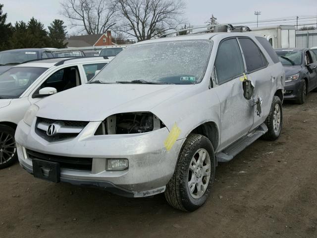 2HNYD18925H522707 - 2005 ACURA MDX TOURIN SILVER photo 2