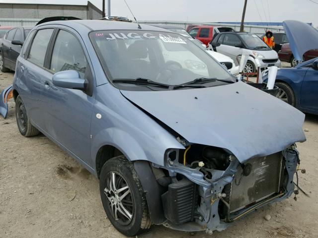 KL1TD666X7B723537 - 2007 CHEVROLET AVEO BASE BLUE photo 1