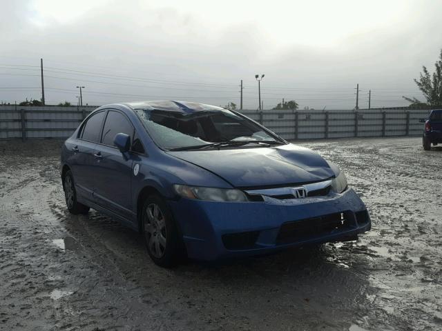 2HGFA1F56AH535297 - 2010 HONDA CIVIC LX BLUE photo 1