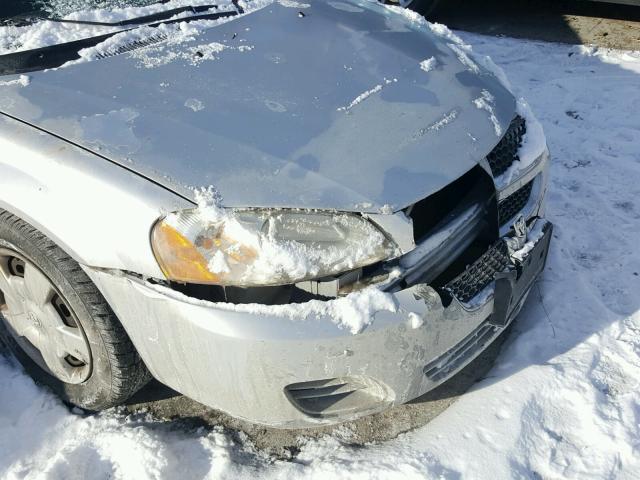 1B3AL46T26N253841 - 2006 DODGE STRATUS SX SILVER photo 9