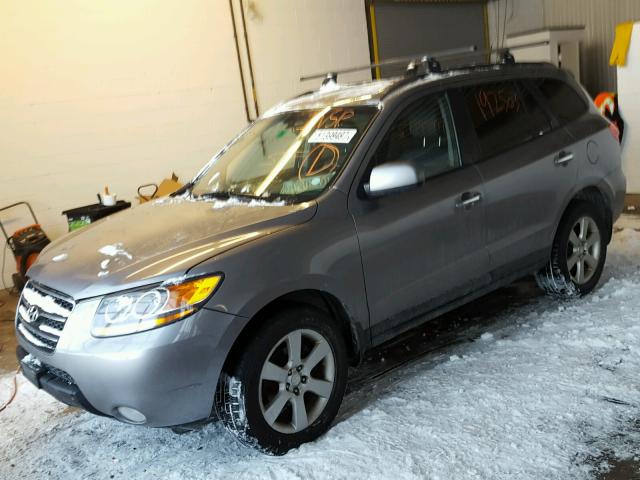 5NMSH73E28H153475 - 2008 HYUNDAI SANTA FE S GRAY photo 2