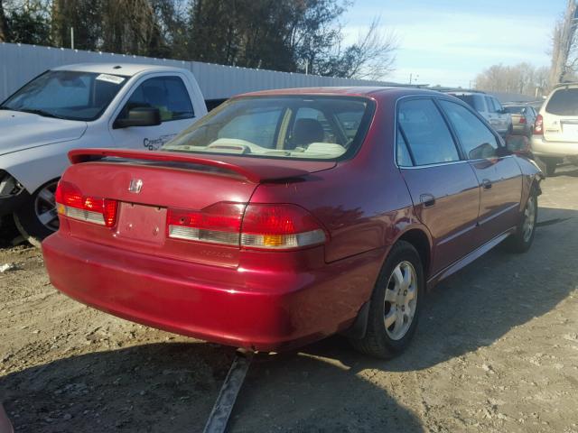 1HGCG66831A086667 - 2001 HONDA ACCORD EX BURGUNDY photo 4