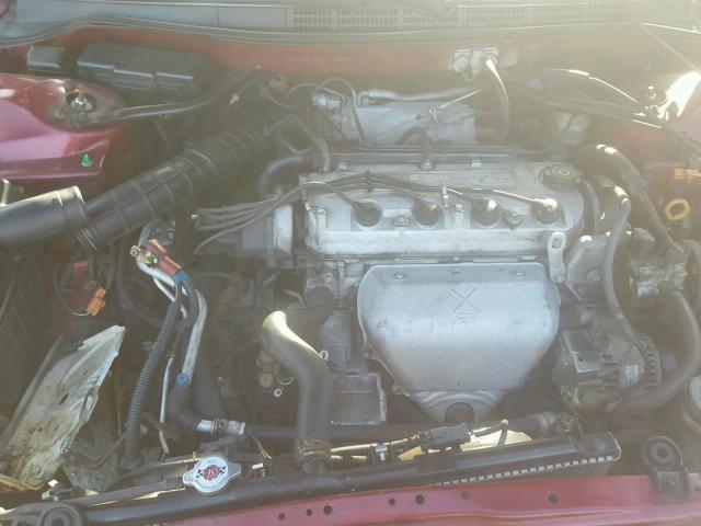 1HGCG66831A086667 - 2001 HONDA ACCORD EX BURGUNDY photo 7