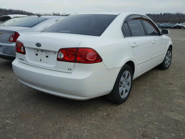 KNAGE123465038935 - 2006 KIA OPTIMA LX WHITE photo 4