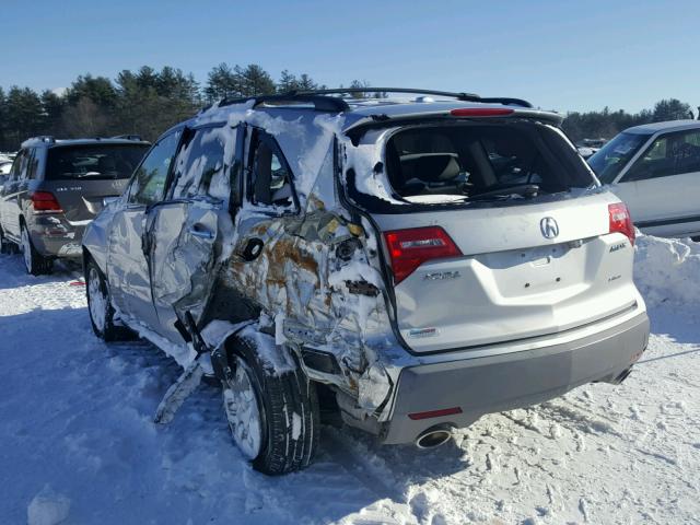 2HNYD28449H510588 - 2009 ACURA MDX TECHNO GRAY photo 3