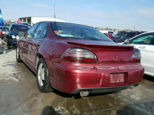 1G2WP52K72F145459 - 2002 PONTIAC GRAND PRIX MAROON photo 3