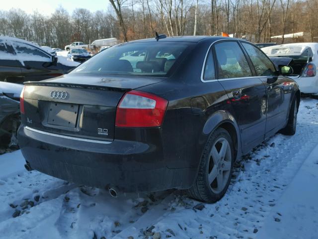 WAULT68E05A105899 - 2005 AUDI A4 3.0 QUA BLACK photo 4