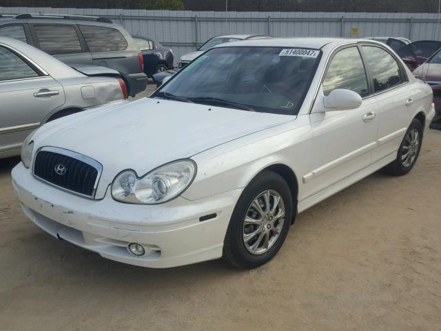 KMHWF25S24A092142 - 2004 HYUNDAI SONATA GL WHITE photo 2