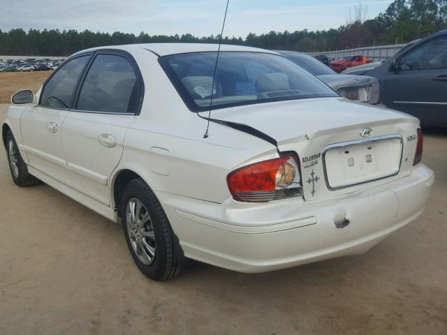 KMHWF25S24A092142 - 2004 HYUNDAI SONATA GL WHITE photo 3