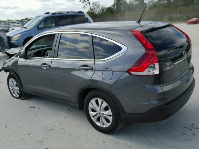 2HKRM3H5XEH543590 - 2014 HONDA CR-V EX GRAY photo 3