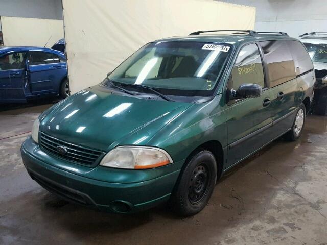 2FMZA51482BA65968 - 2002 FORD WINDSTAR L GREEN photo 2